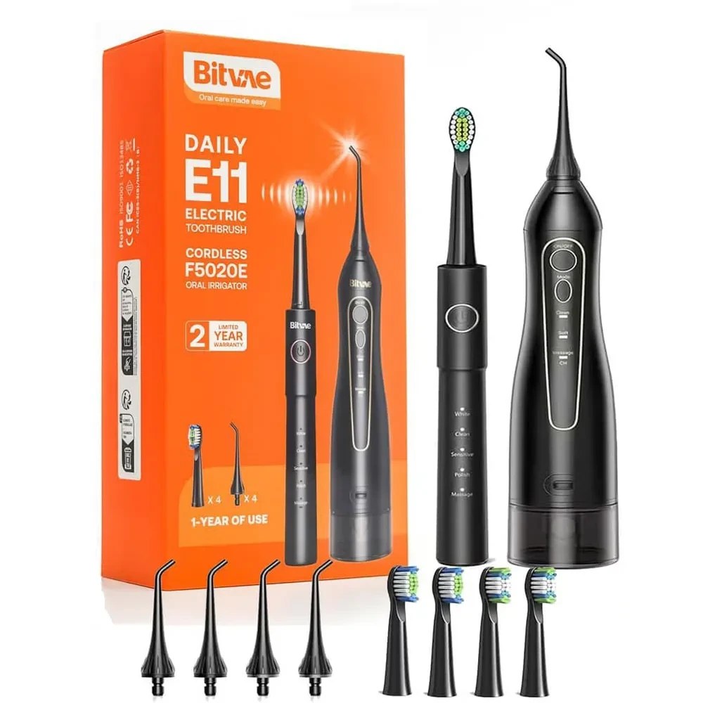 پک مسواک برقی و واترجت بیتوی مدل E11 و F5020E